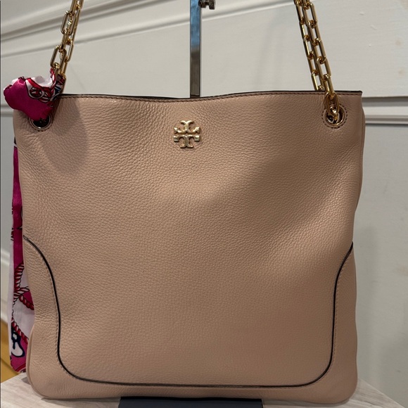 Tory Burch Bag Marsden Swingpack Light Pink Blush Leather Gold Chain Bag - Picture 5 of 17